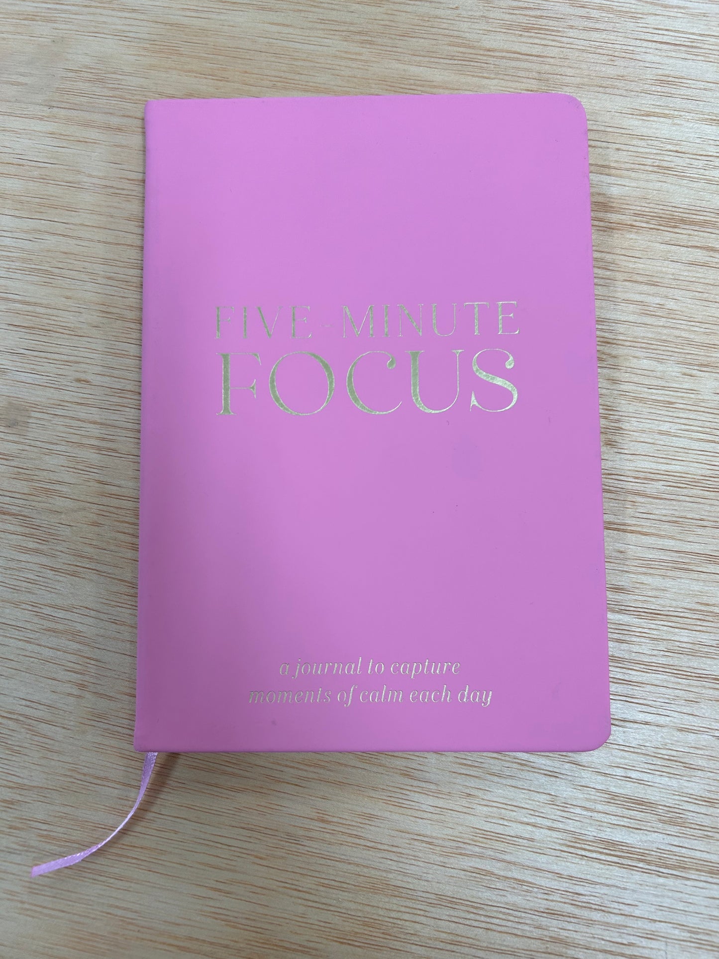 Five minute focus- A journal to capture moments of calm each day