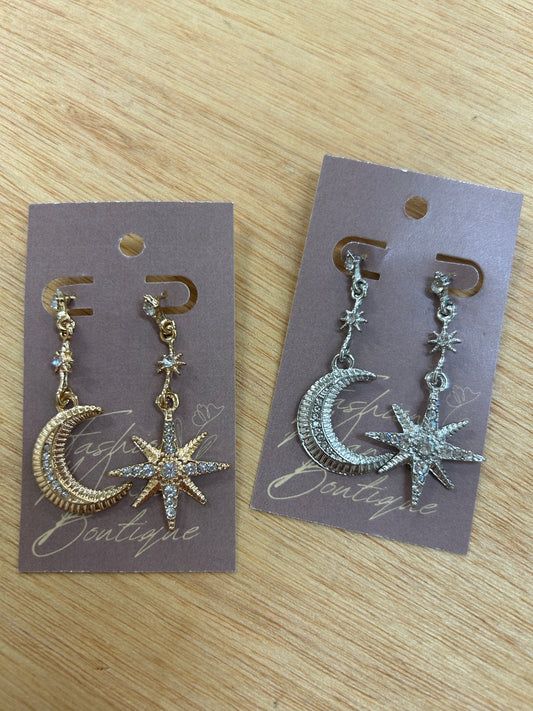 Orion lunar earrings