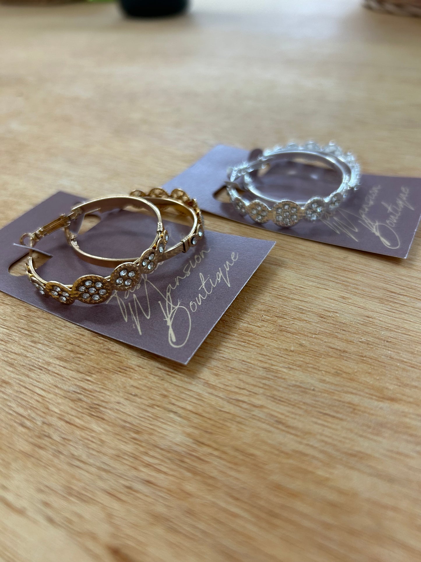 pendant hoop earrings