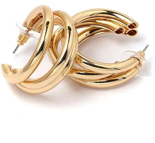 Tripple hoop earrings