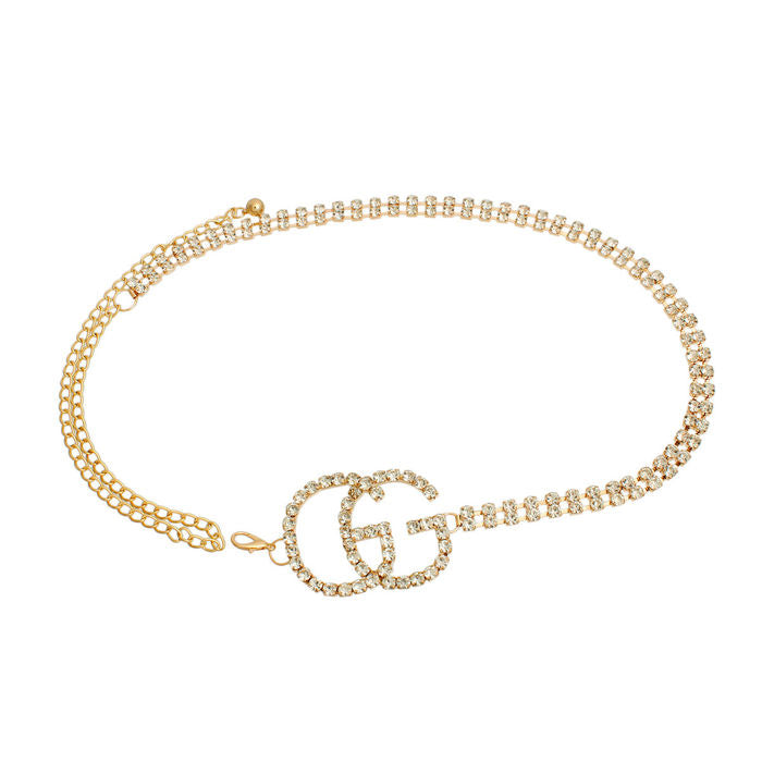 G gold chain belt