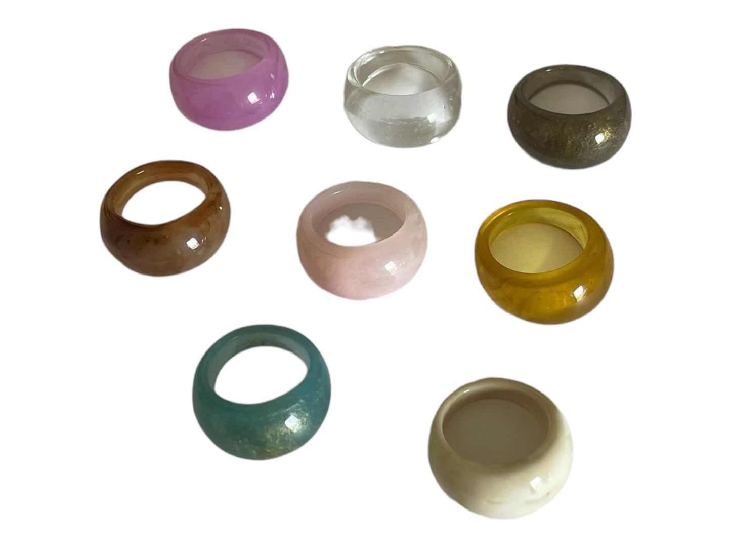 Resin acrylic rings