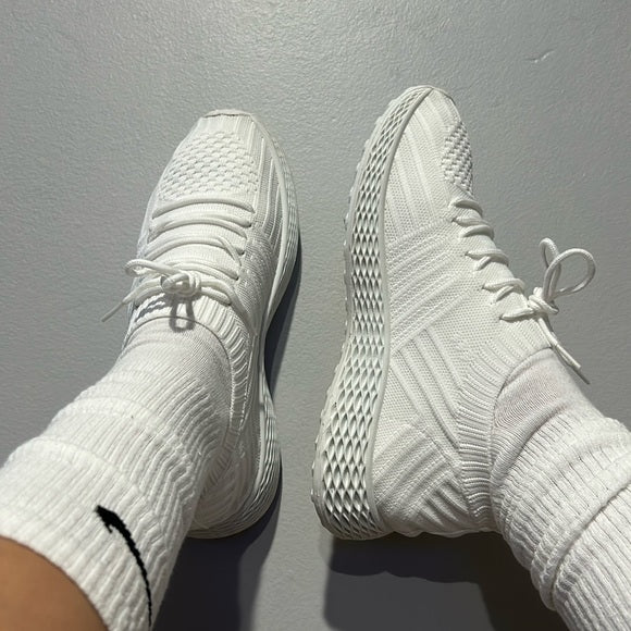 knit woven sneakers