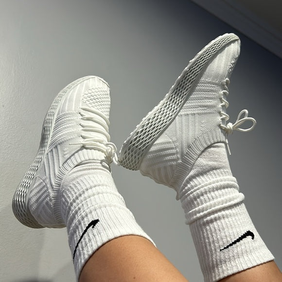 knit woven sneakers