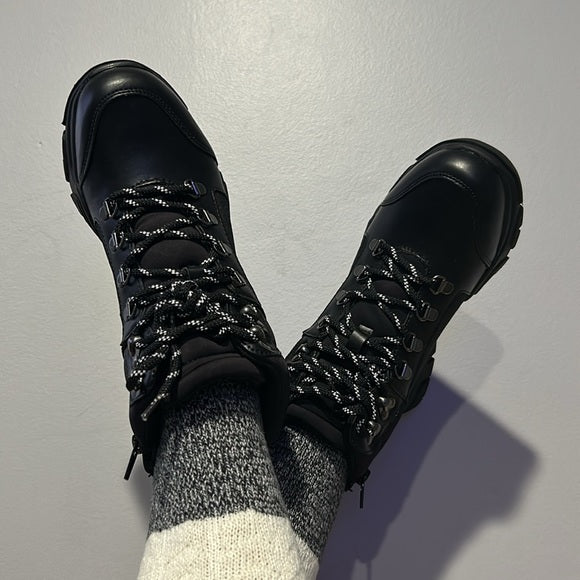 Black hiker boots