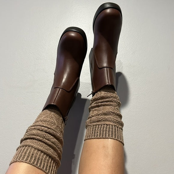 Brown ankle boots