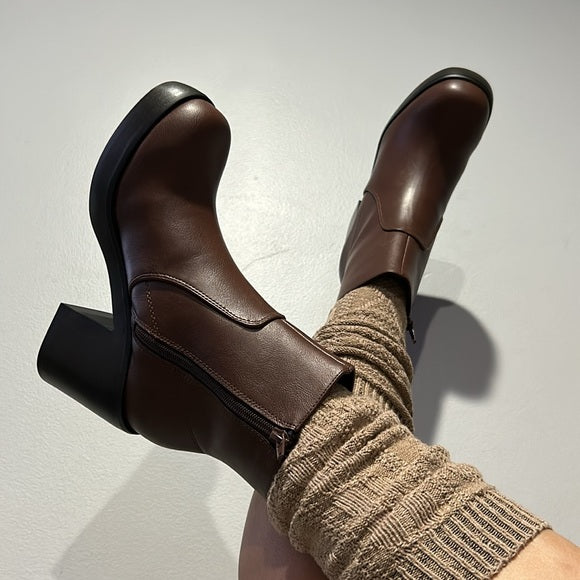 Brown ankle boots