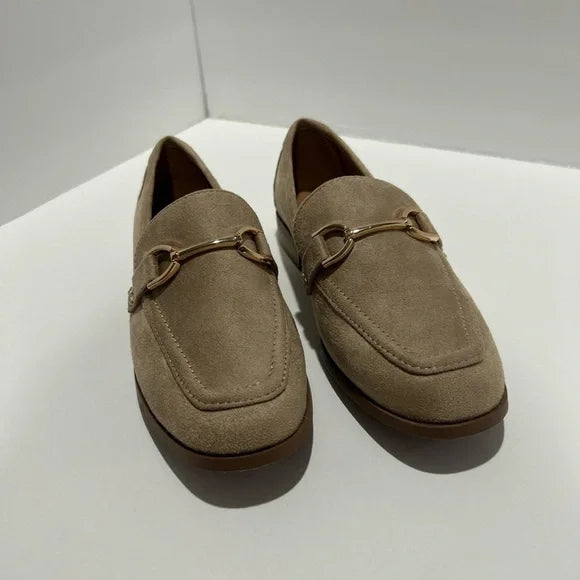 Horsebit loafers suede wheat