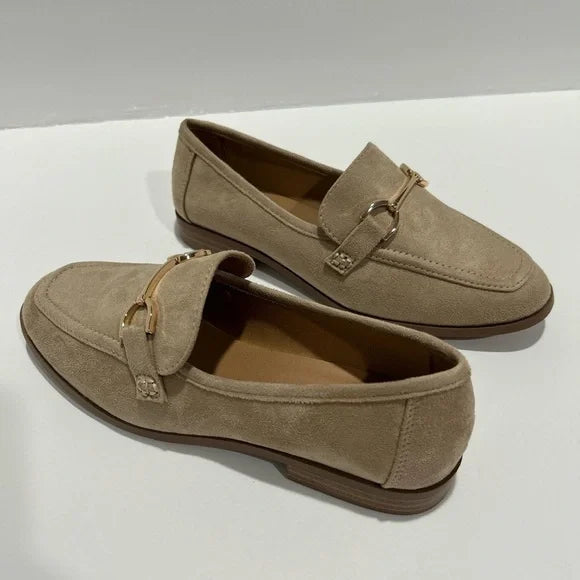 Horsebit loafers suede wheat