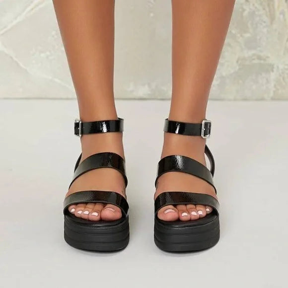 Strappy platform sandals