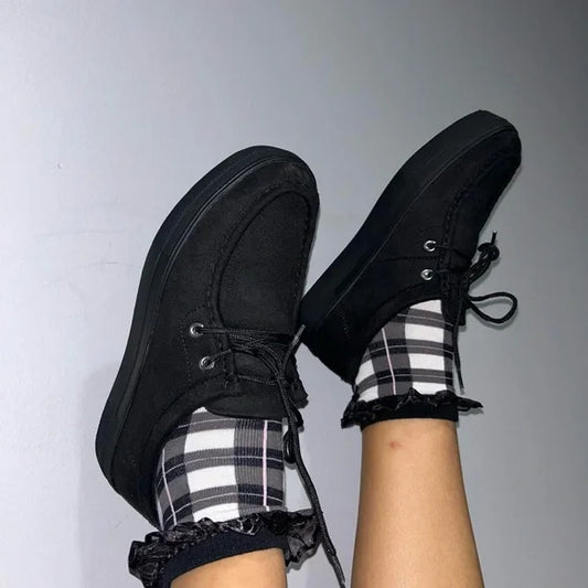 Faux Suede Creepers