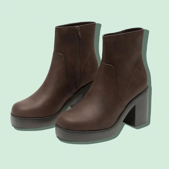 Brown ankle boots